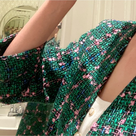 Green tweed jacket - Gucci meets Chanel vibe - Picture 3 of 3